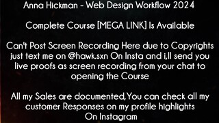 Anna Hickman Course Web Design Workflow 2024 Download