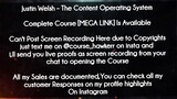 Justin Welsh  course  - The Content Operating System Download