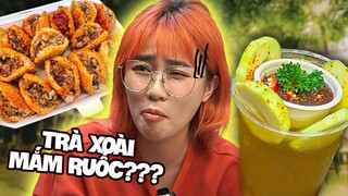 Misthy ăn vặt xuyên đêm các món trend Tiktok. Quắn quéo vì trà xoài non mắm ruốc?! WHAT THE FOOD