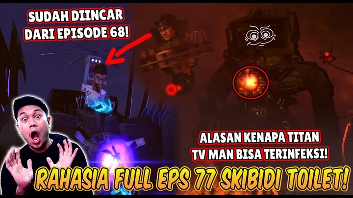 BAHAS TUNTAS ALASAN TITAN TV MAN BISA TERINFEKSI DI FULL EPISODE 77 SKIBIDI TOILET!