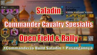 Build Talent & Pasangan Saladin! Commander Spesialis Open Field & Rally! Rise of Kingdoms Indonesia