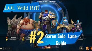 Garen 1st Play of League of Legends Wild Rift - LOL Mobile