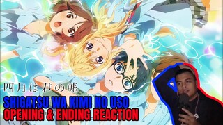 Shigatsu Wa Kimi No Uso All Opening & Ending Reaction