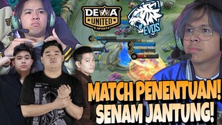 MATCH PENENTUAN PALING MENEGANGKAN !! SENAM JANTUNG !! EVOS VS DEWA MATCH 3 - MPL S13