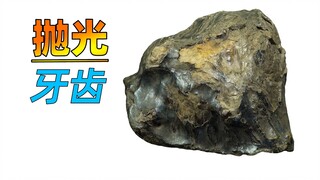 耗时3天！抛光一颗大烂牙，磨成了琥珀！