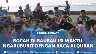 Momen Satlantas Polres Baubau Ngabuburit Bareng Anak-anak Terminal Warumusio Saat Patroli Mobile