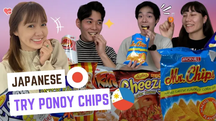 Japanese University Students Try PINOY SNACKS for the First Time😋🇵🇭