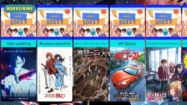 Jadwal Rilis Anime yang Akan Tayang di 2023 [TBA] | Part 1 | Comparison