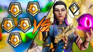 Valorant: 1 Raid Boss Radiant VS 5 Golds! - Who Wins?