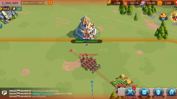 Kerajaan yang diserang, ngak mikir apa....? RiseOfKingdoms-LostCrusade