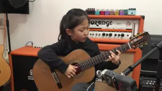 "Fly Me to the Moon" by Guitar Girl Miumiu at 6 Years and 3 Months