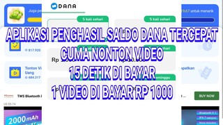 APLIKASI PENGHASIL UANG TERCEPAT 2022 CUMA NONTON VIDEO 15 DETIK AJA DI BAYAR