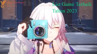 List Game Terbaik tahun 2023 all platform by Yogi Rachman Dika