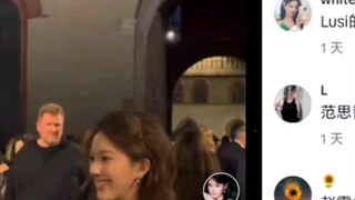 Saksikan Zhao Lusi mengajak anjingnya menonton pertunjukan di Milan Fashion Week di Tiktok.