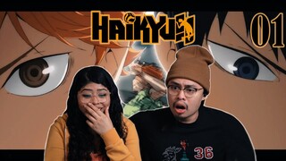 HINATA IS AMAZING! HAIKYUU!! SEASON 1 EPISODE 1 (BLIND REACTION)