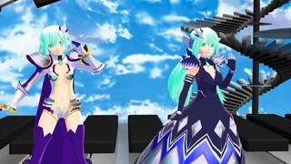 【mmdツインエンジェル】テスラ＆ナインでオツキミリサイタル