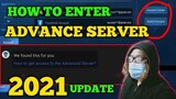 How to Enter ADVANCE SERVER New process to enter 2021 update