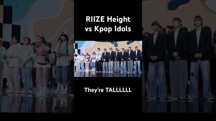 RIIZE Height vs Kpop Idols #riize #kpop #sungchan #shotaro #eunseok #wonbin #sohee #anton