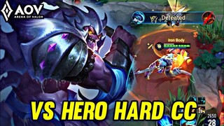 AOV : KILL'GROTH GAMEPLAY | VS HERO HARD CC - ARENA OF VALOR LIÊNQUÂNMOBILE ROV