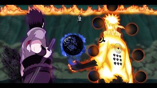 Naruto Sasuke vs Madara Six Paths Full Fight 4K