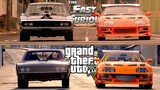 The Fast And The Furious | Supra vs Charger GTA 5 side by side Comparison