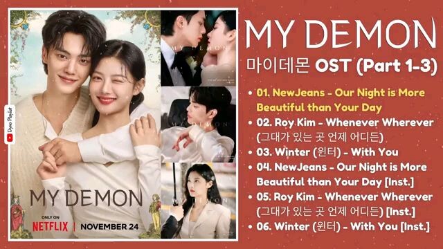 My demon Kdrama OST (Part 1-3)