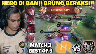 BRUNO SKYLAR KELUAR KETIKA SEMUA HERONYA DI BAN!! GACOR BANGET BRUNO SKYLAR!! MATCH 3 RRQ VS AE