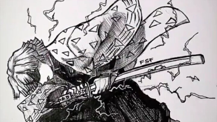 Demon Slayer stickman drawing ♥️ ctto:fsf_art