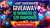 1000th Subscriber Special Giveaway! Announcement of Winners!