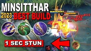 THE NEW KING 1 SEC DELETED! | MINSITTHAR BEST BUILD 2023 | MLBB