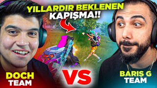 BARIŞ G VS DOCH!! 😱 YILLAR SONRA BEKLENEN TARİHİ KAPIŞMA! | PUBG MOBILE YOUTUBERLARLA VS