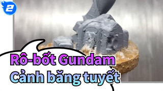 [Rô-bốt Gundam] Di tích cảnh băng tuyết| HG Yuanzu Rô-bốt Gundam| Cảnh| Mô hình_2