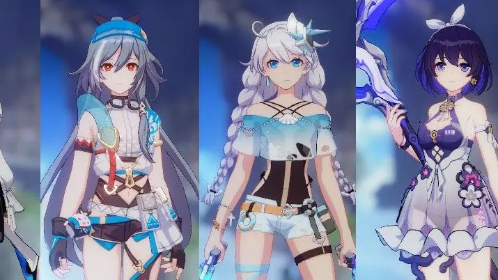 Ha ha! The kid's lawyer's summer clothes are too messy! Summer skins for 4 characters at once! [Honkai Impact 3 test suit 5.0]