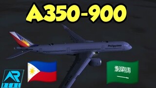 RFS | Philippine Airlines A350 | Manila🇵🇭 - Jeddah🇸🇦 | Real Flight simulator | (10H 13M) |Highlights
