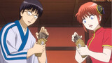 Ginsang has to pay the rent even after his salary is paid, Kagura Shinpachi obeys orders, and the po