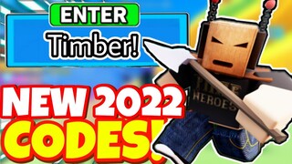 APRIL *2022* 5 NEW SECRET OP UPDATE CODES In TIMBER! Roblox Timber Codes