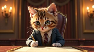 Inspiring Political Paws: Adorable PM Kitten Leads the Way 🐱✨