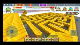 I BUILD MAZE OF GOLD BARS IN SKY BLOCK BLOCKMAN GO