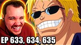 One Piece REACTION Episode 633, 634, & 635