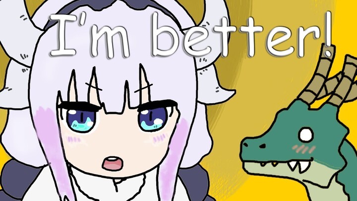 Miss Kobayashi's Dragon Maid Opening: Paint Version vs Original