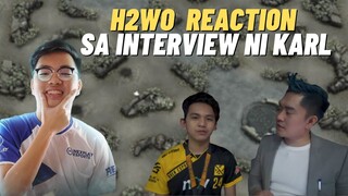H2WO NAG REACT NA SA INTERVIEW NI KARLTZY BAKBAKAN TALAGA NGAYONG PARATING NA MPL