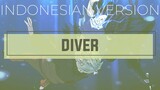 Diver ⬘ NICO Touches the Walls (Indonesian Version)(Naruto Shippuden OP 8) ||  ōkami ken cover