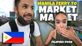 Using Public Transport to MARKET MARKET to eat Filipino Food 🇵🇭 (First time eating Filipino food)