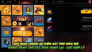 FREE FIRE | GARENA MỞ MÀN SỰ KIỆN SÁT THỦ HỎA ẤN - VÒNG QUAY CHẾ TÁC XM8 QUAY LẠI - GIÁ HỢP LÝ