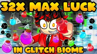 Using 30+ MAX LUCK Potions in GLITCH BIOME on Roblox Sol’s RNG!