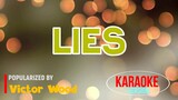 Lies - Victor Wood | Karaoke Version |🎼📀▶️
