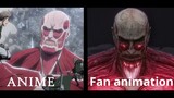 Fan-Animated vs Mappa (Comparison) - Attack on Titan The Final Season 4 Part 3
