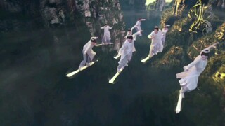 Video Clip of Flying on Sword from Chinese Costume Xianxia Dramas