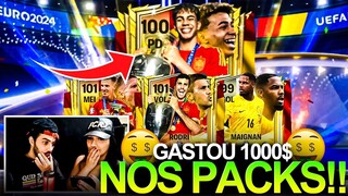 MORENA MITOU NOS PACKS! 😱🔥 GANHEI LAMINE YAMAL E 7 CARTAS 99+ DA EURO 🤯 - FC MOBILE 2024