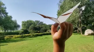 Paper Bat Jet with Movable Wings